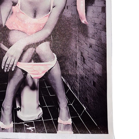 Too Glam To Give a Damn Girl Canvas Art Print - Picture 2 of 2